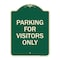 Signmission Parking for Visitors Only Heavy-Gauge Aluminum Architectural Sign, 24" x 18", G-1824-23440 A-DES-G-1824-23440 - alternate 1